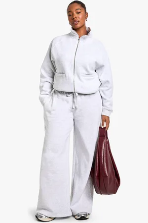 Boohoo Plus Joggingbroek Met Touwtjes En Rechte Pijpen