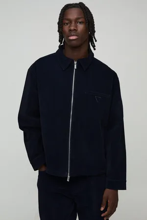 Boohoo Fluwelen Denim Overhemd Met Rits
