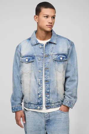 Boohoo Regular Fit Stonewash Spijkerjas