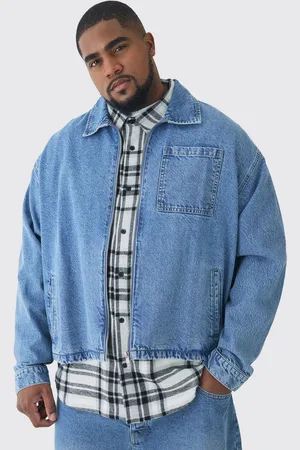 Boohoo Plus Klassieke Harrington Spijkerjas