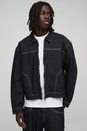 Boohoo Boxy Spijkerjas Met Contrasterende Stiksels