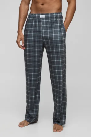 Boohoo Geruit Baggy Lounge Broekje