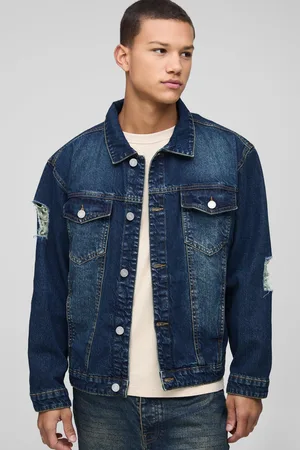 Boohoo Gebleekte Gescheurde Regular Fit Spijkerjas