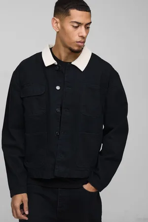 Boohoo Corduroy Regular Fit Spijkerjas Met Kraag