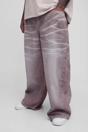 Boohoo Plus Gebleekte Baggy Jeans