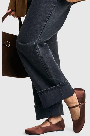 Boohoo Basic Satijnen Mary Jane Ballerina Schoenen