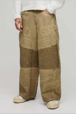 Boohoo Extreem Baggy Oil Wash Biker Jeans