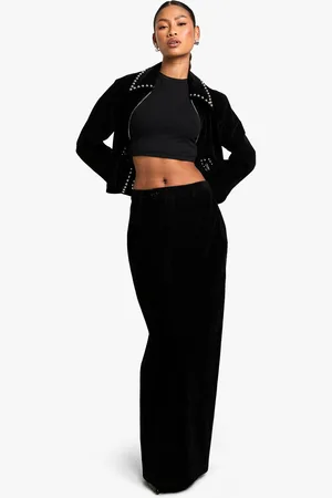 Boohoo Nep Suède Jas Met Studs