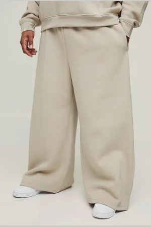 Boohoo Plus Basic Extreem Wide Leg 330Gsm Joggingbroek