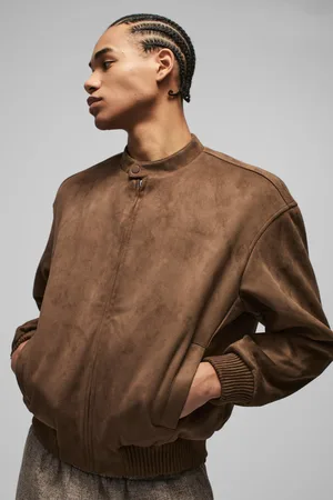 Boohoo Boxy Nep Suède Bomberjack