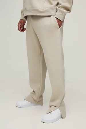 Boohoo Plus Regular Fit 330Gsm Joggingbroek Met Split