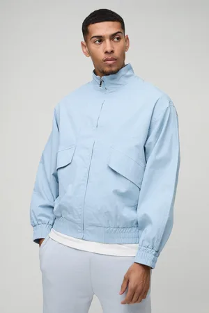 Boohoo Oversized Boxy Keperstof Bomberjack Met Zak Detail En Hoge Kraag
