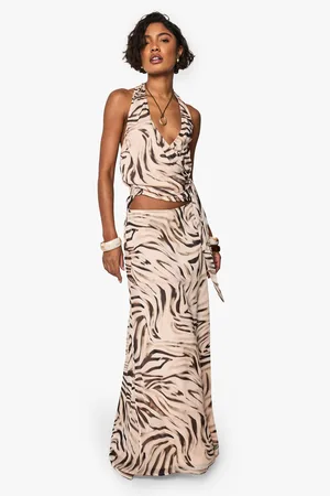 Boohoo Tall Dierenprint Maxi Rok