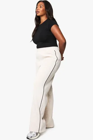 Boohoo Plus Joggingbroek Met Biezen, Rits En Rechte Pijpen