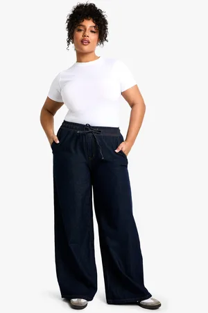 Boohoo Plus Jeans Met Elastische Taille