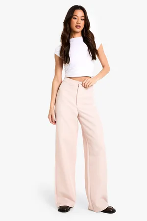 Boohoo Tall Wide Leg Broek Met Textuur