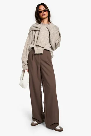 Boohoo Tall Essential Broek Met Rechte Pijpen