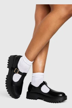 Boohoo Dikke Loafers Met T-Bar
