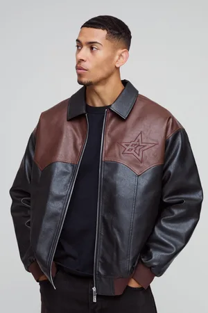 Boohoo Oversized Western Bomberjack Met Panelen En Kraag