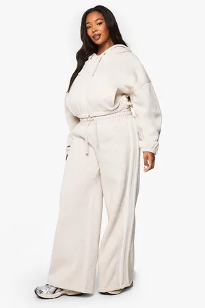 Boohoo Plus Joggingbroek Met Zijstreep En Elastische Taille