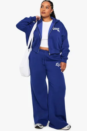 Boohoo Plus Wide Leg Detroit Joggingbroek