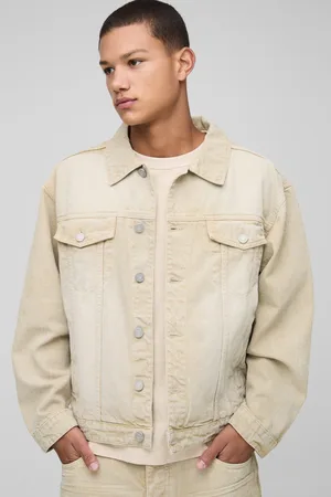 Boohoo Gebleekte Regular Fit Spijkerjas