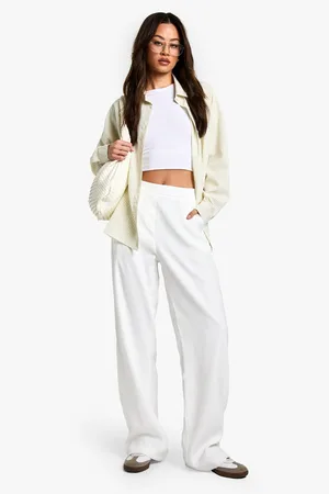 Boohoo Tall Getailleerde Broek Met Tailleband