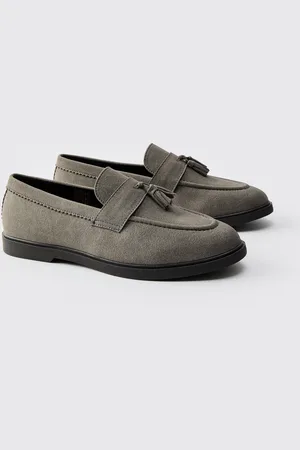 Boohoo Nep Suède Loafers Met Kwastjes