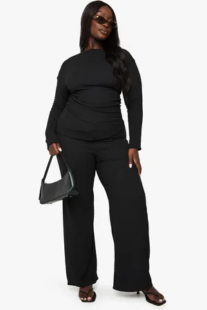 Boohoo Plus Broek Met Ceintuur