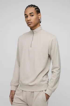 Boohoo Basic Regular Fit Trui Met Korte Rits
