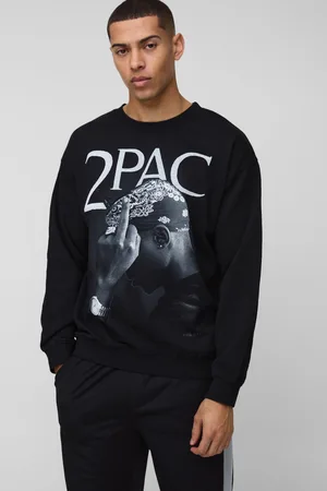 Boohoo Oversized Gelicenseerde Tupac Trui Met Print