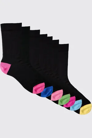 Boohoo Contrasterende Heal & Toe Sokken (7 Paar)