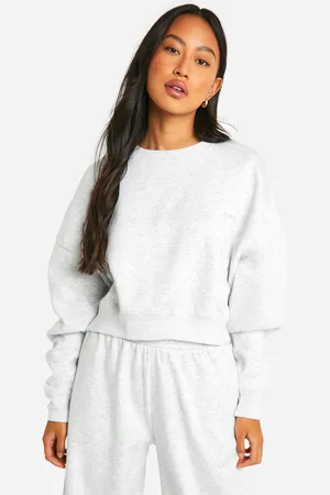 Boohoo Korte Geborduurde Dsgn Studio Boxy Trui