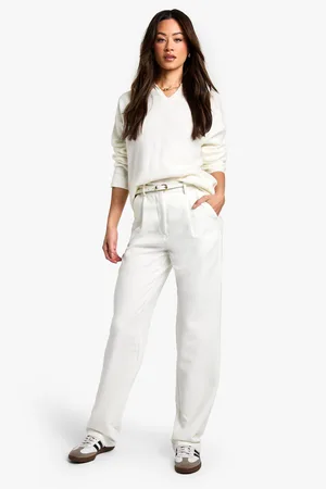 Boohoo Tall Essentials Broek Met Rechte Pijpen