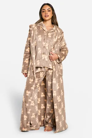 Boohoo Fleece Maxi Ochtendjas