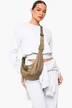 Boohoo Oversized Boxy Trui Met Diepe Zoom