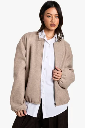 Boohoo Tall Nepwollen Bomberjack