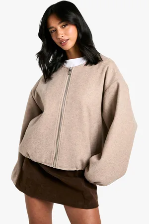 Boohoo Petite Nepwollen Bomberjack
