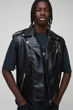 Boohoo Mouwloze Pu Regular Fit Biker Jas