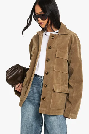 Boohoo Oversized Suède Jas