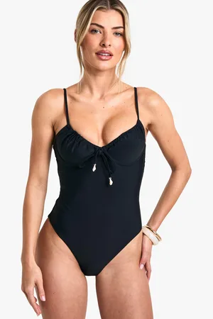 Boohoo Badpak Met Schelpen Zoom, Geplooide Cups En Beugel