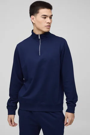 Boohoo Basic Regular Fit Trui Met Korte Rits