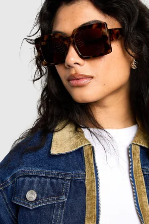 Boohoo Vierkante Schildpadden Zonnebril
