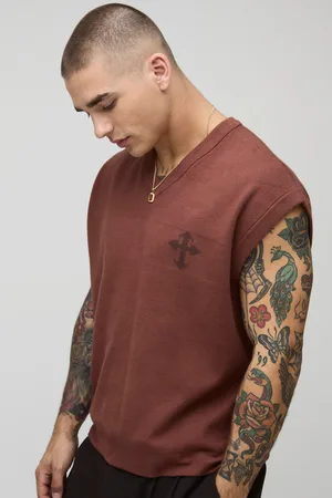 Boohoo Oversized Geborduurd Geborduurd Boxy Hemd