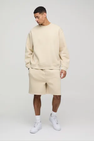 Boohoo Oversized 330Gsm Trainingspak Met Trui, Laag Kruis En Shorts