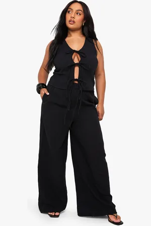 Boohoo Plus Broek Met Elastische Taille