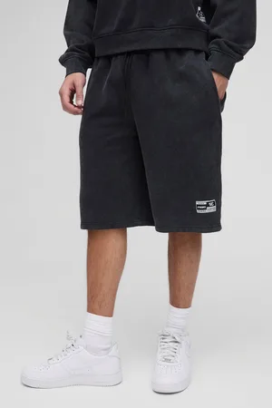 Boohoo Oversized Gebleekte Shorts Met Print