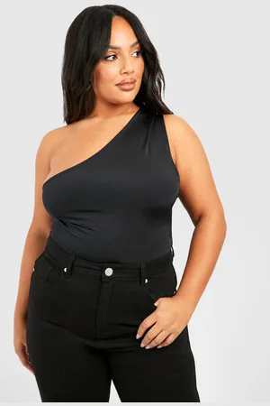 Boohoo Plus One Piece Met Gedraaide Rug