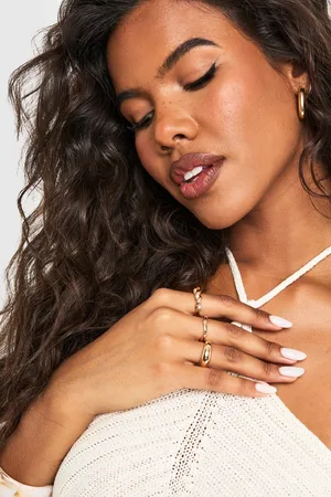 Boohoo Dikke Gouden Ringen (3 Stuks)