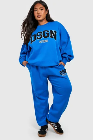 Boohoo Plus Badstoffen Dsgn Studio Trainingspak Met Trui
